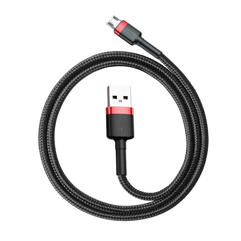 Cable Micro-USB Baseus Cafule 1,5A 2m (rojo y negro)