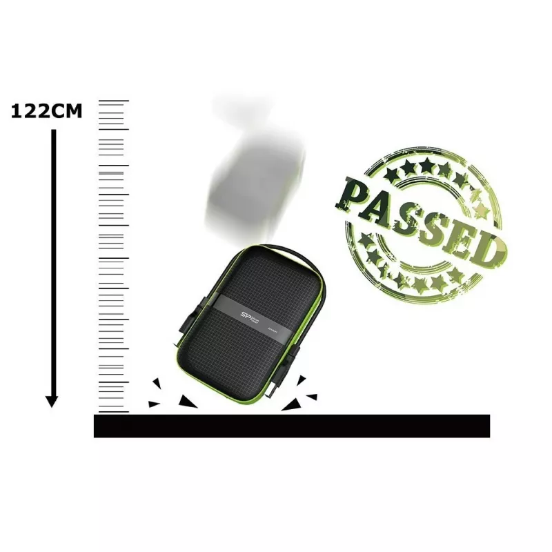 SILICON POWER Armor A60 - disco duro - 4TB - externo (portátil) - 2.5 (6,4 cm) - USB3.0 - negro (SP040TBPHDA60S3K)