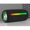 Altavoz portátil estéreo TRACER Stripe negro — 10 W RMS, Bluetooth/cableado, USB-A y USB-C, MicroSD, batería integrada (hasta 5 h)
