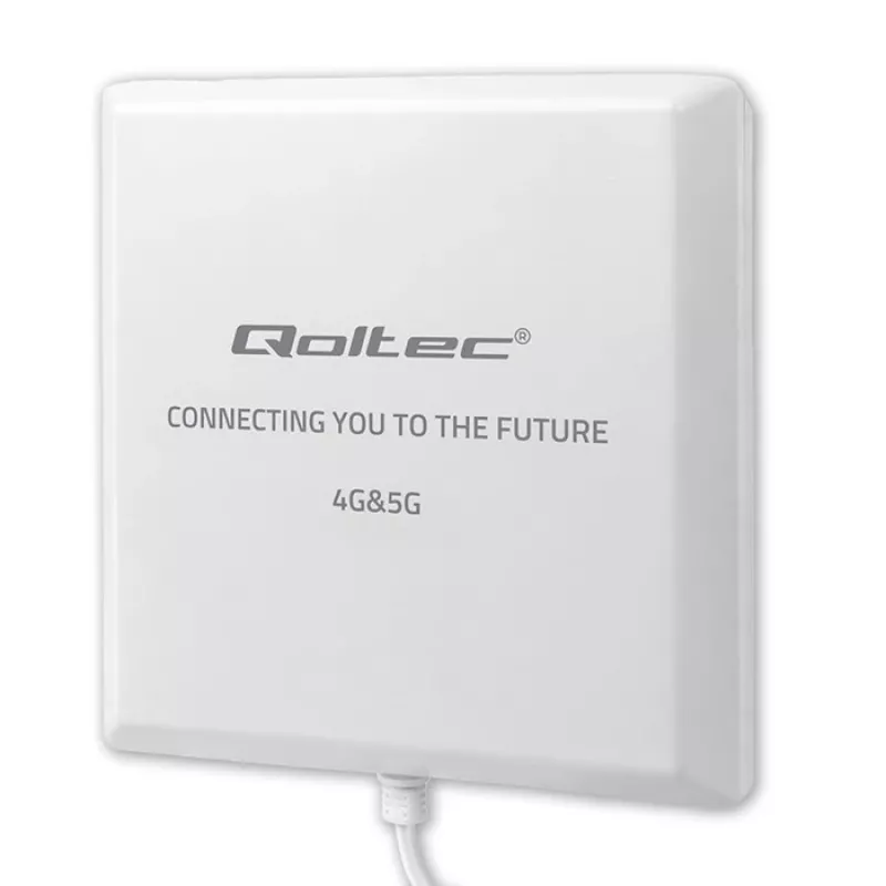 Antena 4G/5G LTE exterior QOLTEC 9 dBi con conector SMA y cable de 3 m