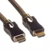 Roline - Cable de parcheo - RJ-45 (M) a RJ-45 (M) - 30 m - STP - CAT 5e - Gris claro
