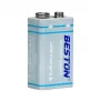 Pila de 9V recargable con puerto USB-C, 1000 mAh Li-Ion, 3,7 V