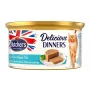 Comida húmeda para gatos butcher's Delicious Dinners mousse con atún y pescado de mar, lata 85 g, adulto, sin azúcar ni gluten
