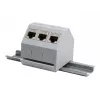 Logilink | adaptador para carril DIN para 1 módulo keystone RJ45 | MP0053