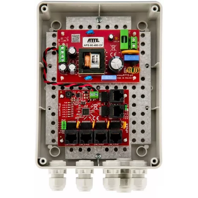 Switch PoE de 5 puertos ATTE IP-5-11-M2