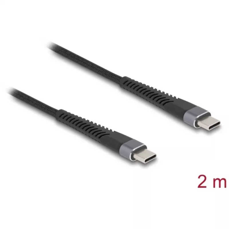 Cable USB DeLOCK USB 2.0 2m USB-C negro 81125