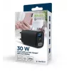 Cargador portátil Gembird TA-UC-PDQC30LCD-BK-01 carga rápida negro