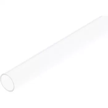 Tubo rígido 12/10 mm acrílico (PMMA) transparente 60 cm, tubo transparente, set de 4