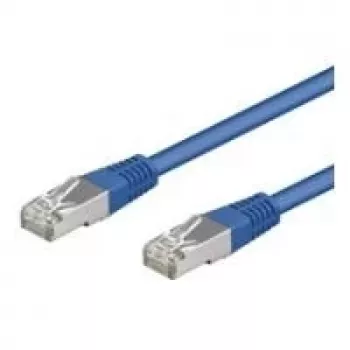 Wentronic Goobay cable de parcheo CAT 5e, F/UTP, azul, 5 m - mezcla de cobre CCA (50161)