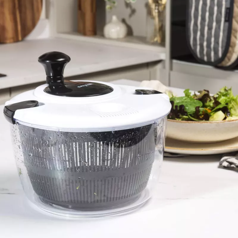 Centrifugadora de ensaladas Salter BW13899EU7 5 L de capacidad, cuenco y cesta de plástico sin BPA