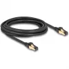Cable de red DeLOCK RJ45 Cat.6A conector macho a conector macho S/FTP negro 3 m
