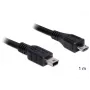 Cable USB DeLOCK 83177 1 m Micro-USB B Mini-USB B Negro