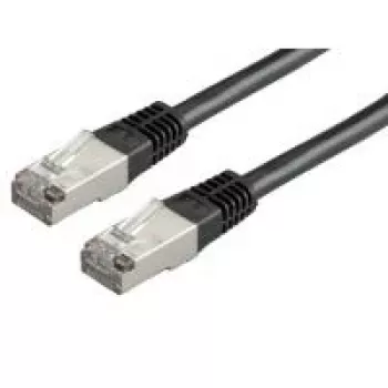 ROLINE Cable de parcheo S/FTP-(PiMF-) Cat.6, negro, 0,5 m (21.15.1325)