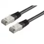 ROLINE Cable de parcheo S/FTP-(PiMF-) Cat.6, negro, 0,5 m (21.15.1325)