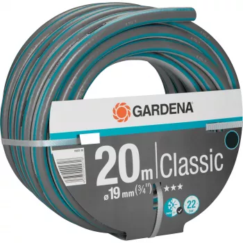 Manguera de jardín Gardena 18022-20 20 m superficial PVC Gris Naranja