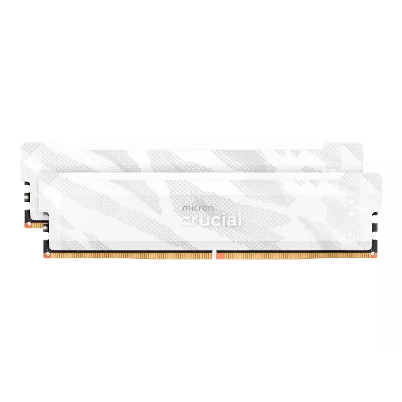 Crucial Pro OC 32GB (2x16GB) DDR5 PC5-48000C32 6400MHz kit de doble canal - blanco