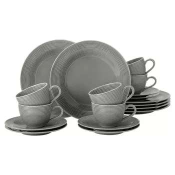 Servicio de café de porcelana SELECT Beat Color Glaze para 6 personas, blanco