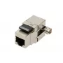 Conector hembra Keystone Extralink CAT6 STP RJ45, hembra, color acero, 1 unidad