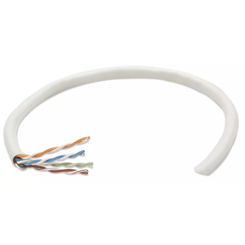 Intellinet 362320 cable de instalación Cat5e U/UTP, conductor rígido, CCA, 305 m, gris