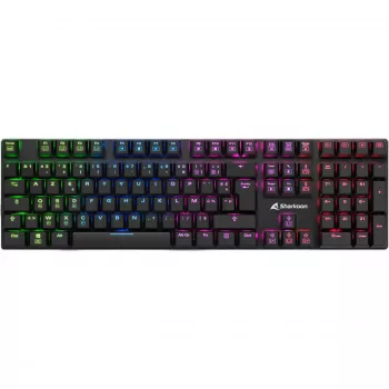 PureWriter RGB, teclado gaming negro, distribución FR, Kailh Choc Low Profile Blue