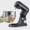 Robot de cocina SEVERIN KM 3899 — 1200 W, bol de acero inoxidable de 5,3 l, negro