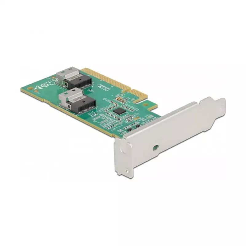 Tarjeta DeLOCK PCI Express 4.0 x8 a 2 x SFF-8654 4i NVMe internos Low Profile