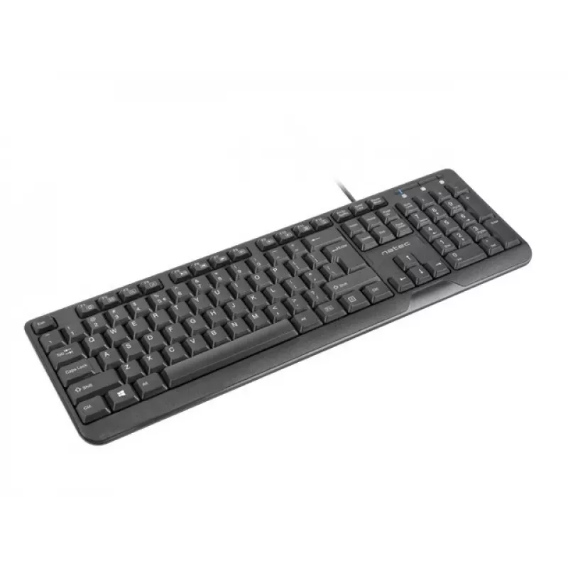 Teclado NATEC TROUT SLIM USB, distribución US, negro