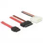 Cable SATA DeLOCK 84791 0,7 m SATA 13 pines SATA 7 pines + Molex