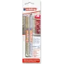 Set de rotuladores Edding e-751, punta redonda, metálico Oro y Plata, pack de 2