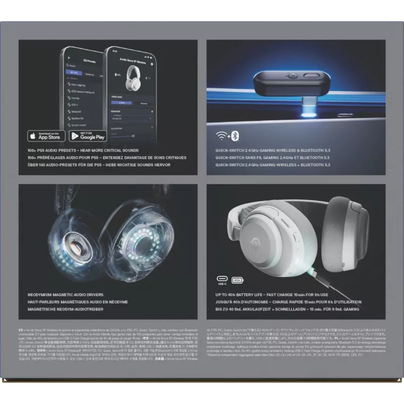 Auriculares Steelseries Arctis Nova 3P