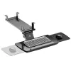 Soporte de teclado bajo mesa Maclean, regulable, máx. 5 kg, negro, MC-156 B
