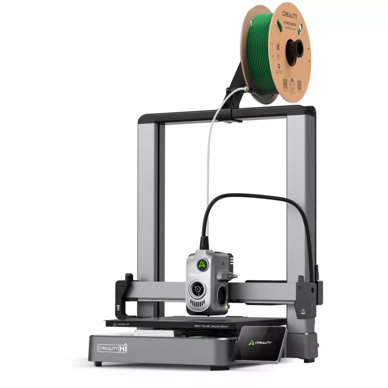 Creality Hi 1001010510 impresora 3D, extrusor directo, nivelación automática, plateada/negra