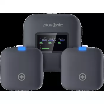 Kit de micrófono inalámbrico Plusonic PS-TDS8 con conectividad USB-C, Lightning y 3,5 mm