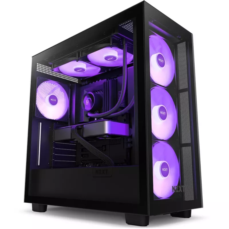 Refrigeración líquida todo en uno NZXT Kraken 280 RGB 14 cm Negro