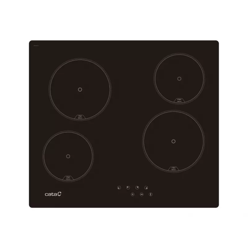 Placa integrable CATA TN 604 – 59 cm negra, 4 zonas de cocción, control táctil, indicador LED