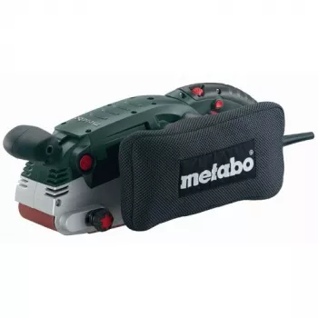 Metabo BAE 75. Lijadora de banda, depósito de polvo tipo bolsa de vacío. Potencia 1010 W, peso 4,7 kg, tamaño de la placa de lijado (AnxPr) 75 x 533 mm, sistema de tensado