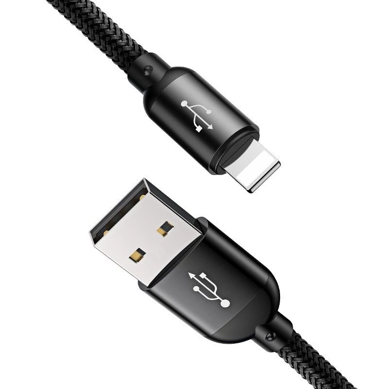 Cable USB BASEUS Colorfone CAMLT-BSY01 1,2 m USB A 3 x USB C negro, rojo, azul