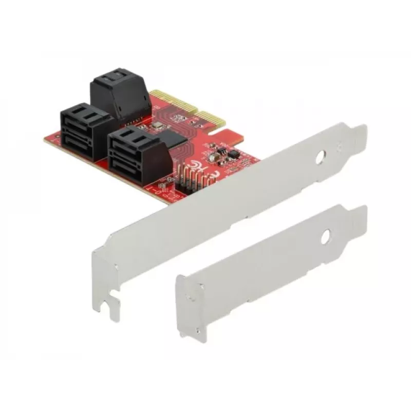 Tarjeta SATA PCI Express x4 DeLOCK 6 puertos formato Low Profile