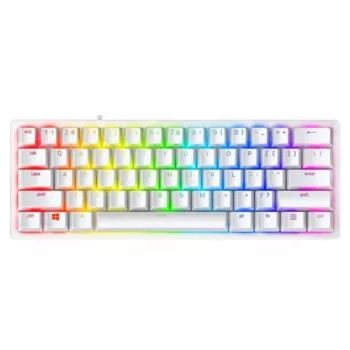 Teclado Razer Huntsman V3 Pro Mini gaming USB blanco interruptor óptico RGB LED
