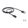 Cable USB DeLOCK EASY-USB 2.0-A Micro-B 2m