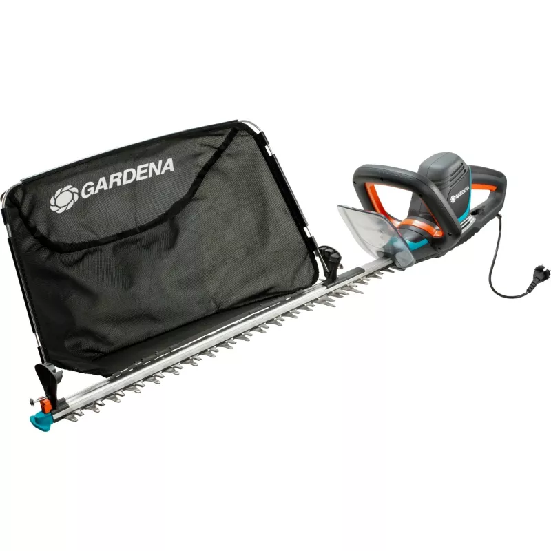 Gardena PowerCut 700/65 cortasetos eléctrico, 700 W, 65 cm, cuchilla doble, 3,7 kg, negro/turquesa