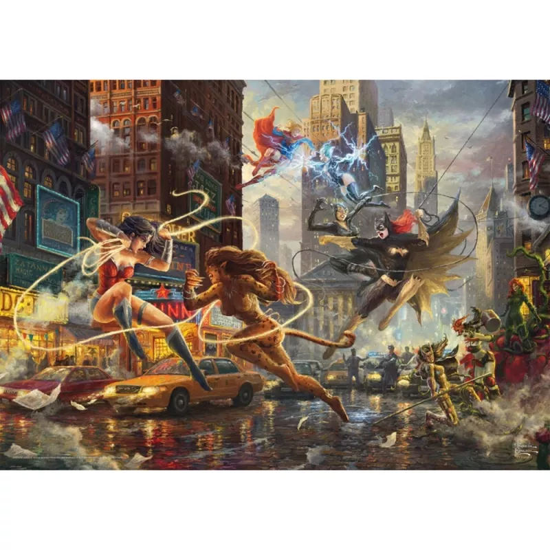Thomas Kinkade Studios: DC Justice League - The Women of DC, puzle 1000 piezas