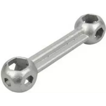 Juego de llaves FISCHER 85510 — soporte ajustable con 10 tamaños 6–15 mm