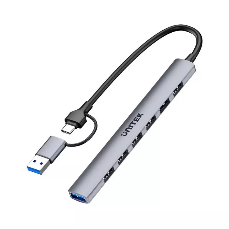 Hub USB Unitek H1209AGY01 USB-A 5Gbps 7 en 1