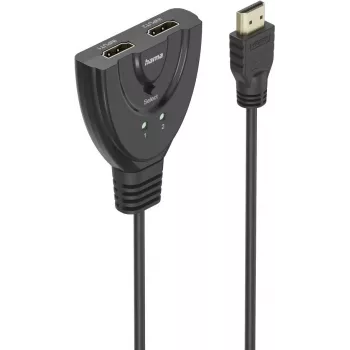 Conmutador HDMI™ 4K Hama 2x1, 2x conector hembra HDMI™ - 1x conector macho HDMI™ (00305019)