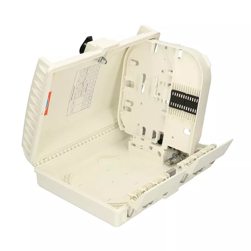 Caja de empalme de fibra óptica Extralink Elena, 16 empalmes, blanca