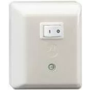 Rutenbeck SAR Ap - Interruptor de relé de alta corriente - 1 interruptor basculante - 8 A - AC 230 V - Blanco perla, RAL 1013 (50010102)