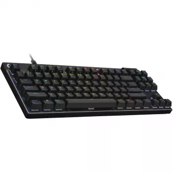 Logitech G PRO X RAPID - Teclado - TKL - Retroiluminación - USB - QWERTZ - Alemán - Interruptores: lineales - negro (920-013228)