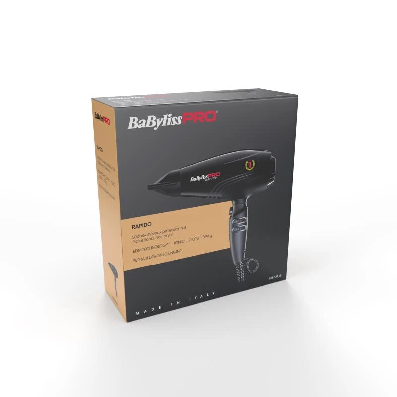 Babyliss Pro Professional Pro Rapid Ionic Secador de pelo 2200W BAB7000IE