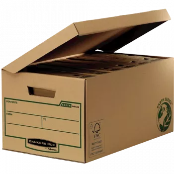 Fellowes 4472205 Caja de almacenamiento caja de almacenamiento negro, marrón rectangular papel (4472205)